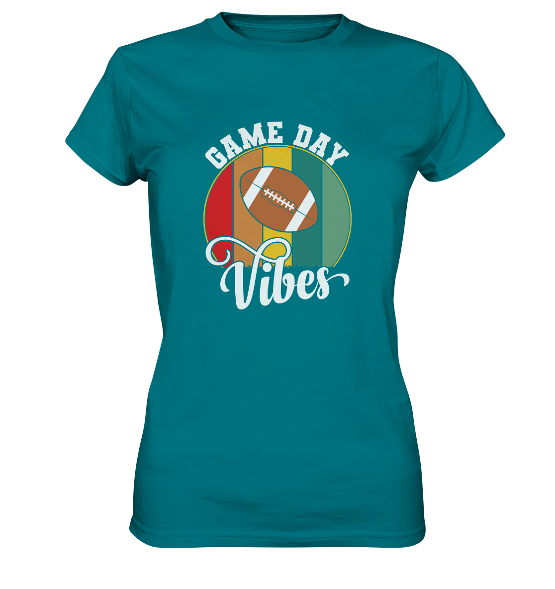 Game Day Vibes White - Ladies Premium Shirt