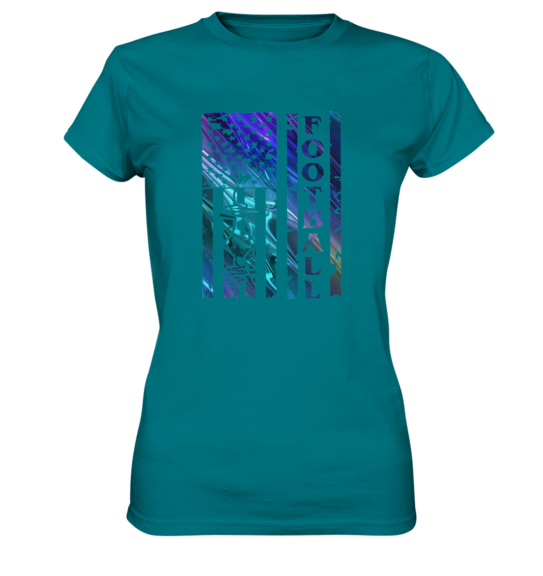 USA Football Flag  - Ladies Premium Shirt