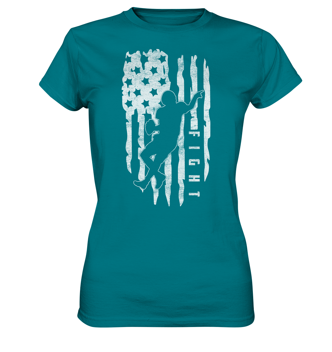 USA Flag Fight - Ladies Premium Shirt