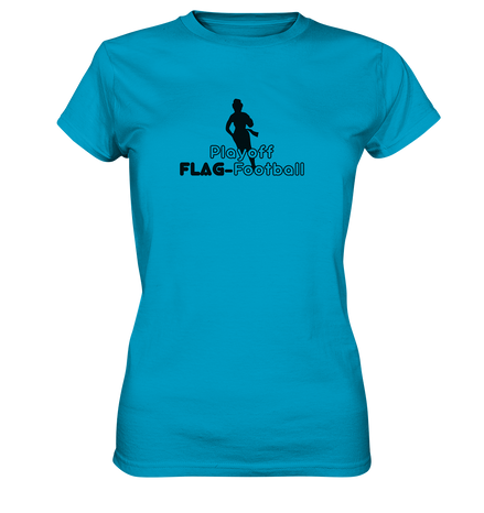 Playoff Flag Football  Women black  - Ladies Premium Shirt