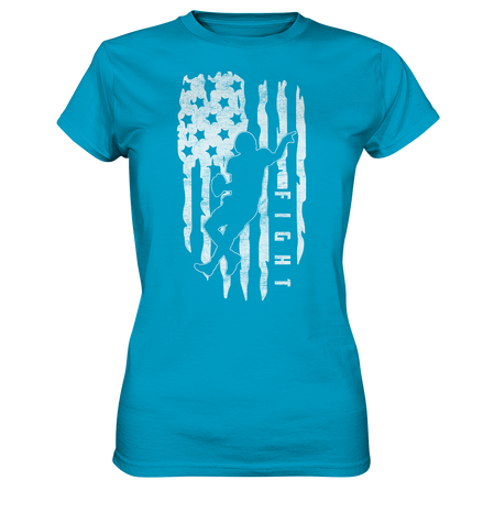 USA Flag Fight - Ladies Premium Shirt