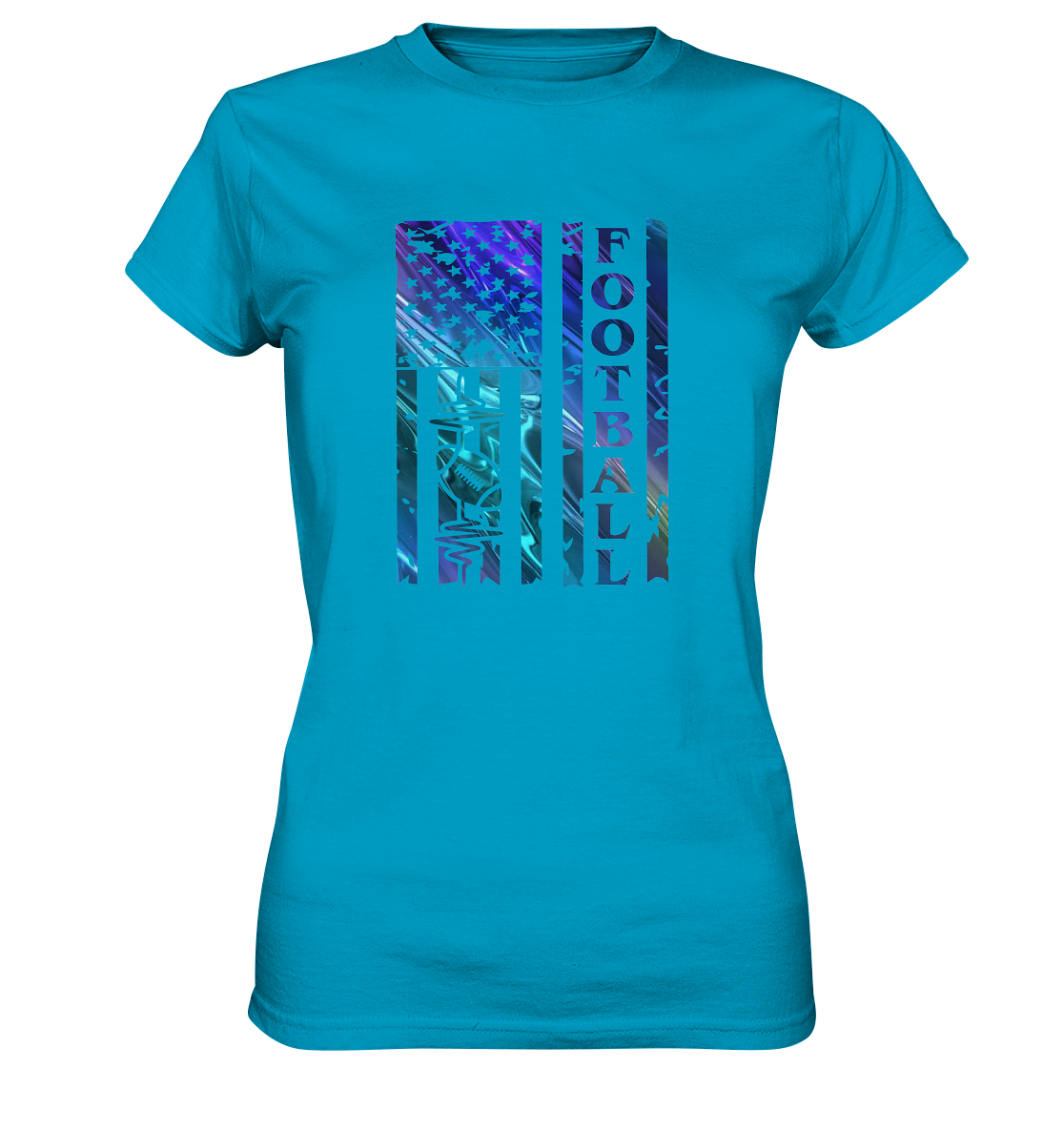 USA Football Flag  - Ladies Premium Shirt