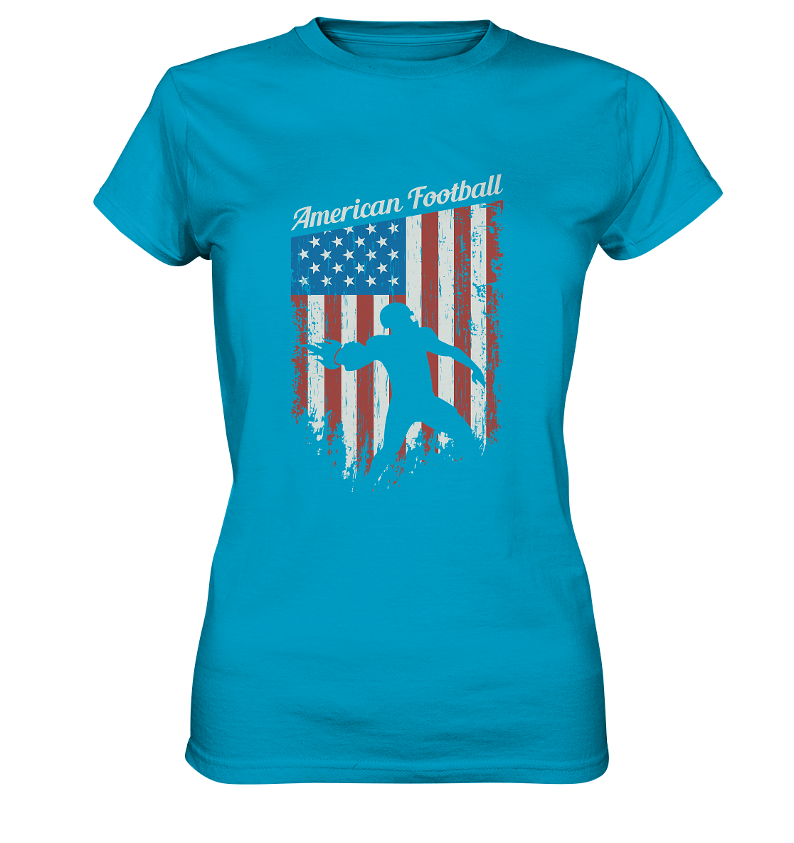 American Football Banner - Ladies Premium Shirt
