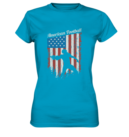 American Football Banner - Ladies Premium Shirt
