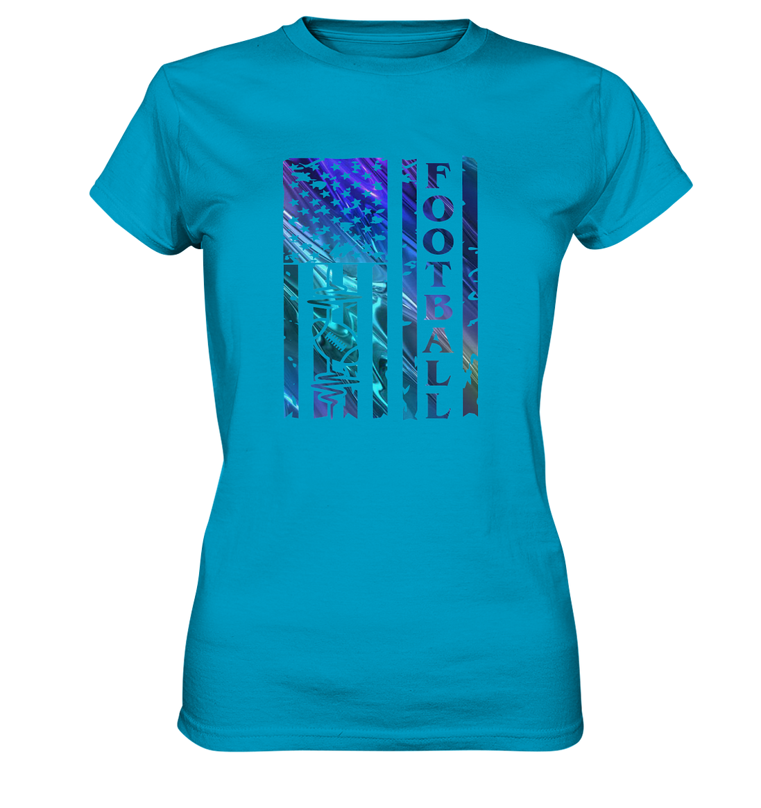 USA Football Flag  - Ladies Premium Shirt