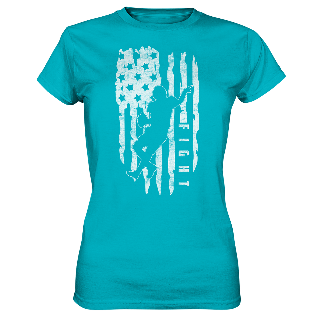 USA Flag Fight - Ladies Premium Shirt