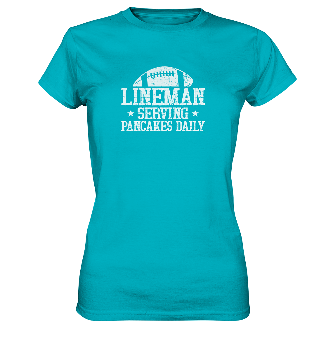 Lineman Serving Pancakes - Ladies Premium Shirt