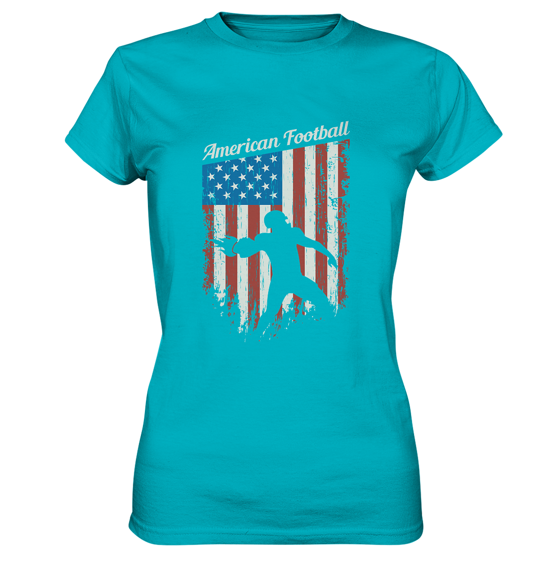 American Football Banner - Ladies Premium Shirt