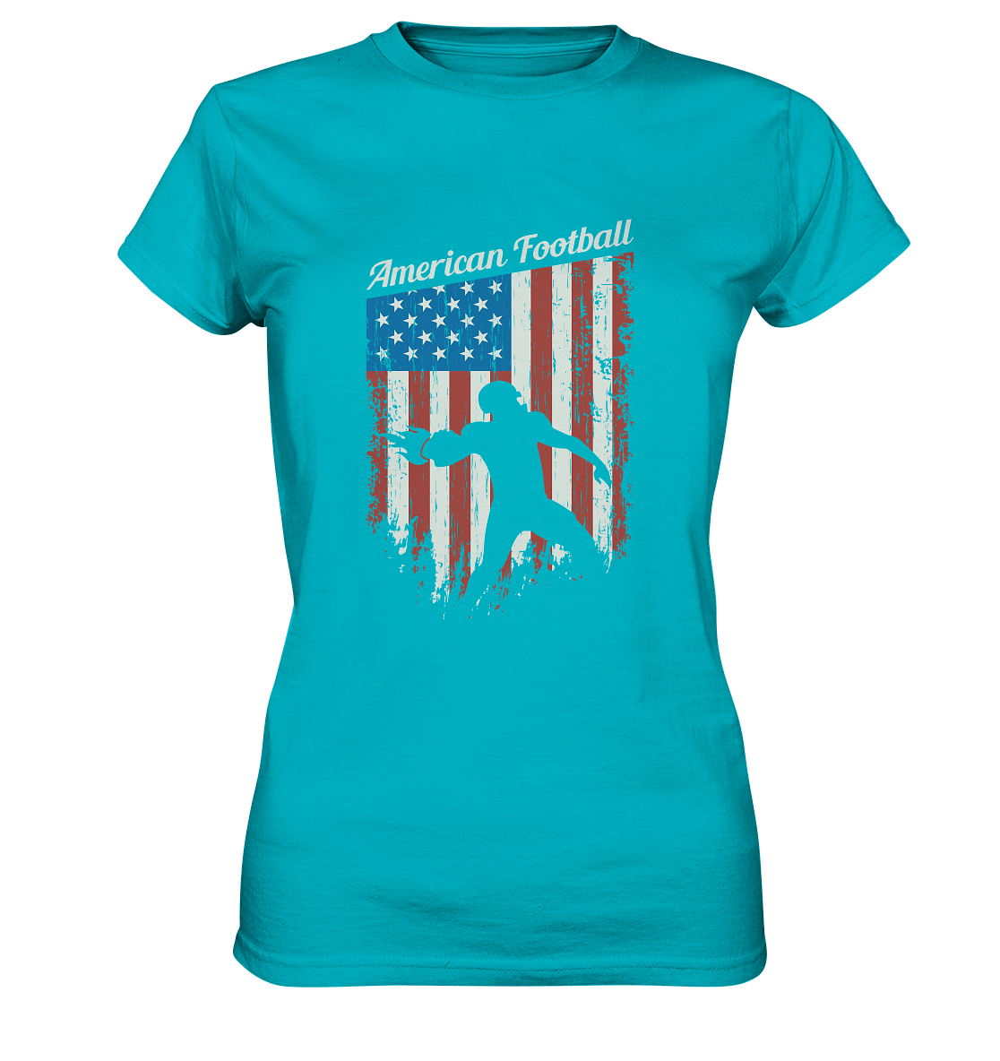 American Football Banner - Ladies Premium Shirt