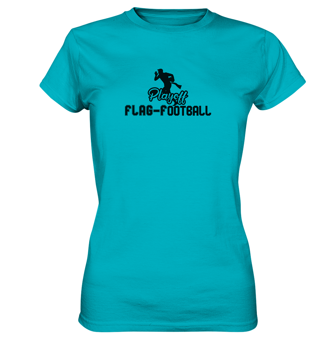 Playoff Flag Football Men Black - Ladies Premium Shirt
