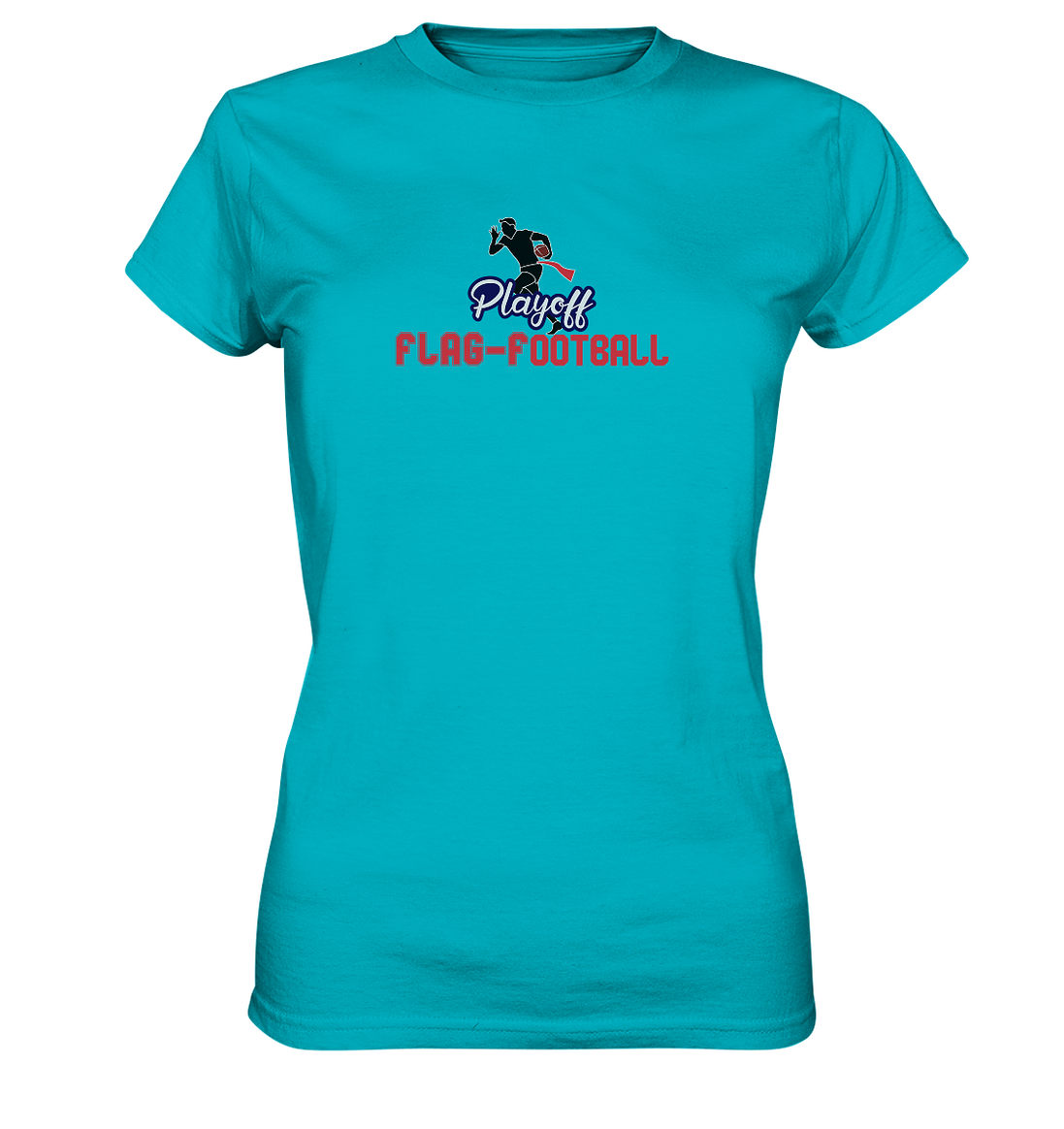 Playoff Flag Football  Men red - Ladies Premium Shirt