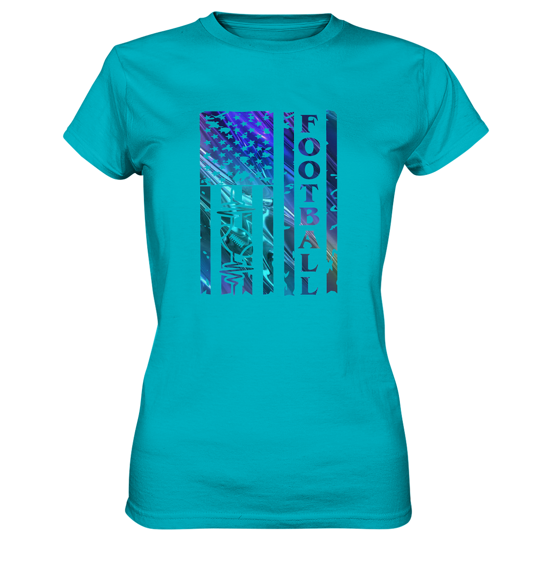 USA Football Flag  - Ladies Premium Shirt