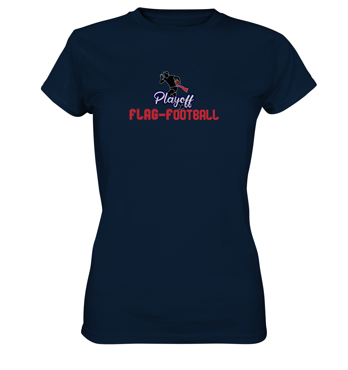 Playoff Flag Football  Men red - Ladies Premium Shirt