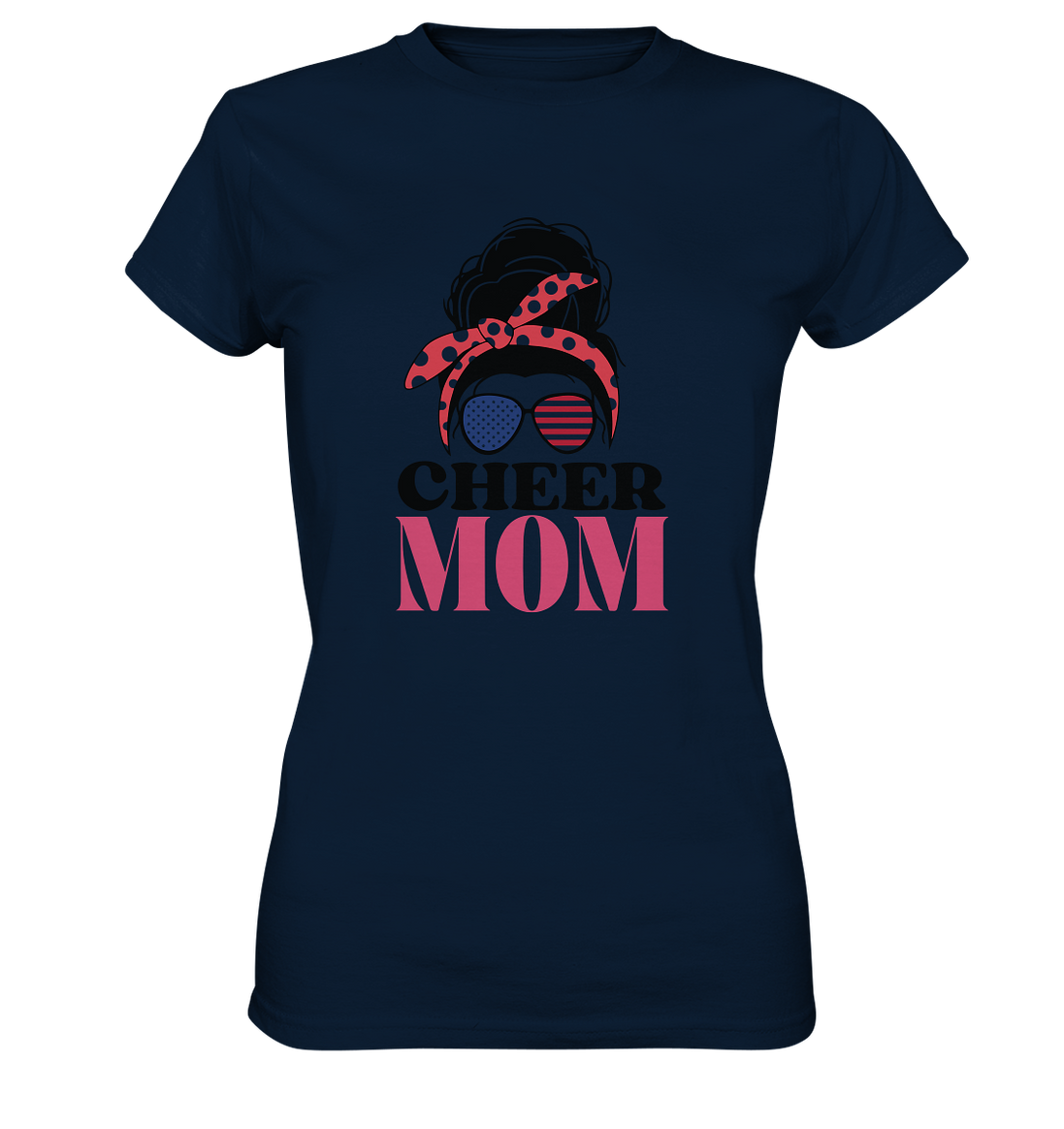 Cheer Mom Sunglasses - Ladies Premium Shirt
