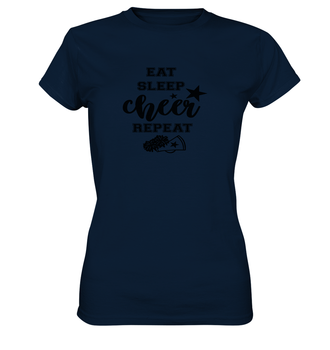 Eat Sleep Cheer Repeat - Ladies Premium Shirt