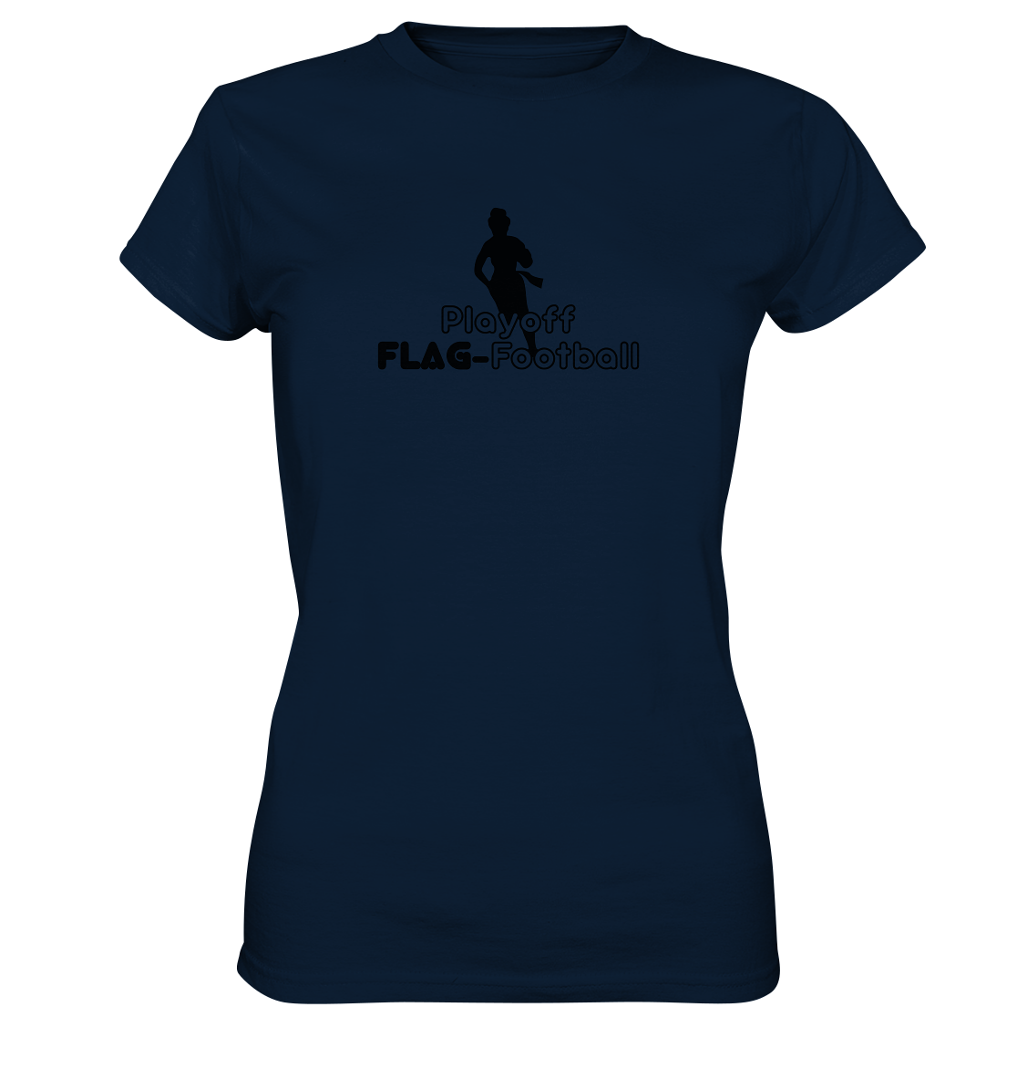 Playoff Flag Football  Women black  - Ladies Premium Shirt
