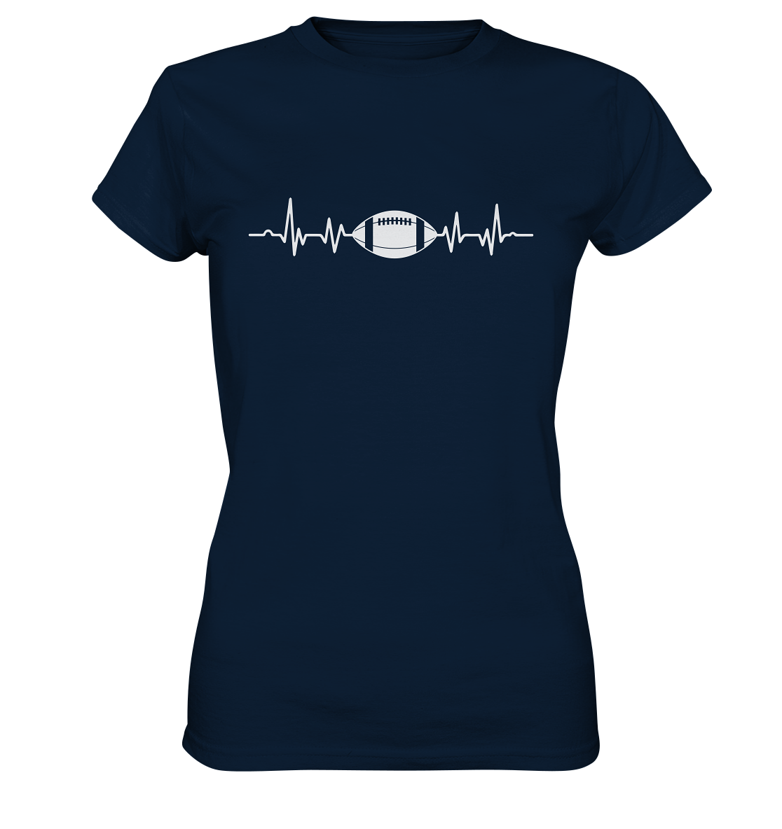 Football Heartbeat - Women's Premium Shirt