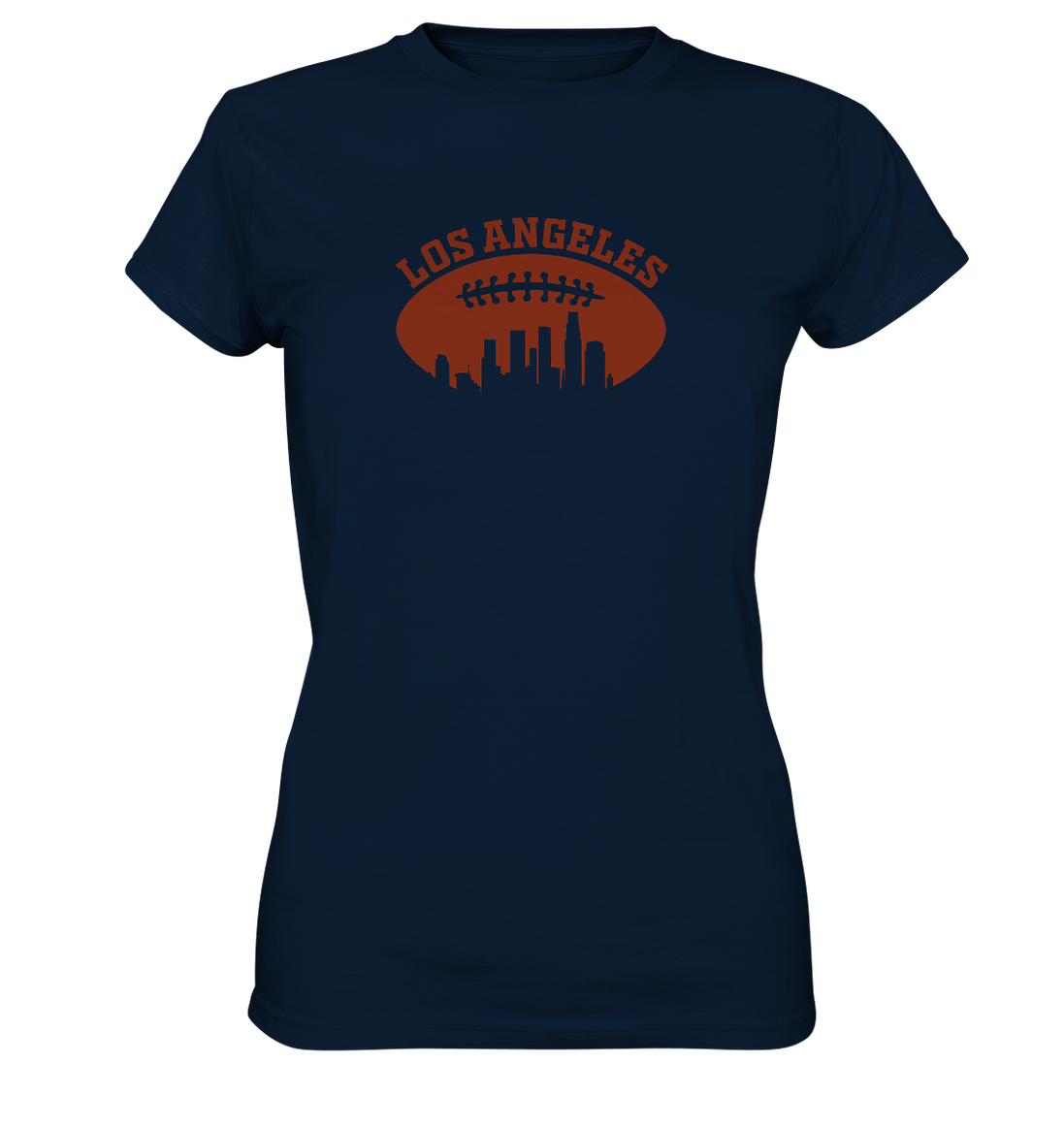 Los Angeles Football Silhouette - Ladies Premium Shirt