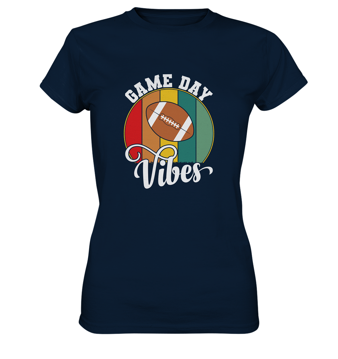 Game Day Vibes White - Ladies Premium Shirt