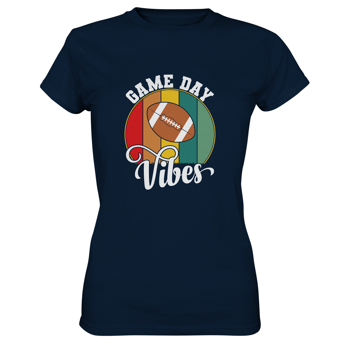 Game Day Vibes White - Ladies Premium Shirt