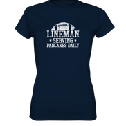 Lineman Serving Pancakes - Ladies Premium Shirt