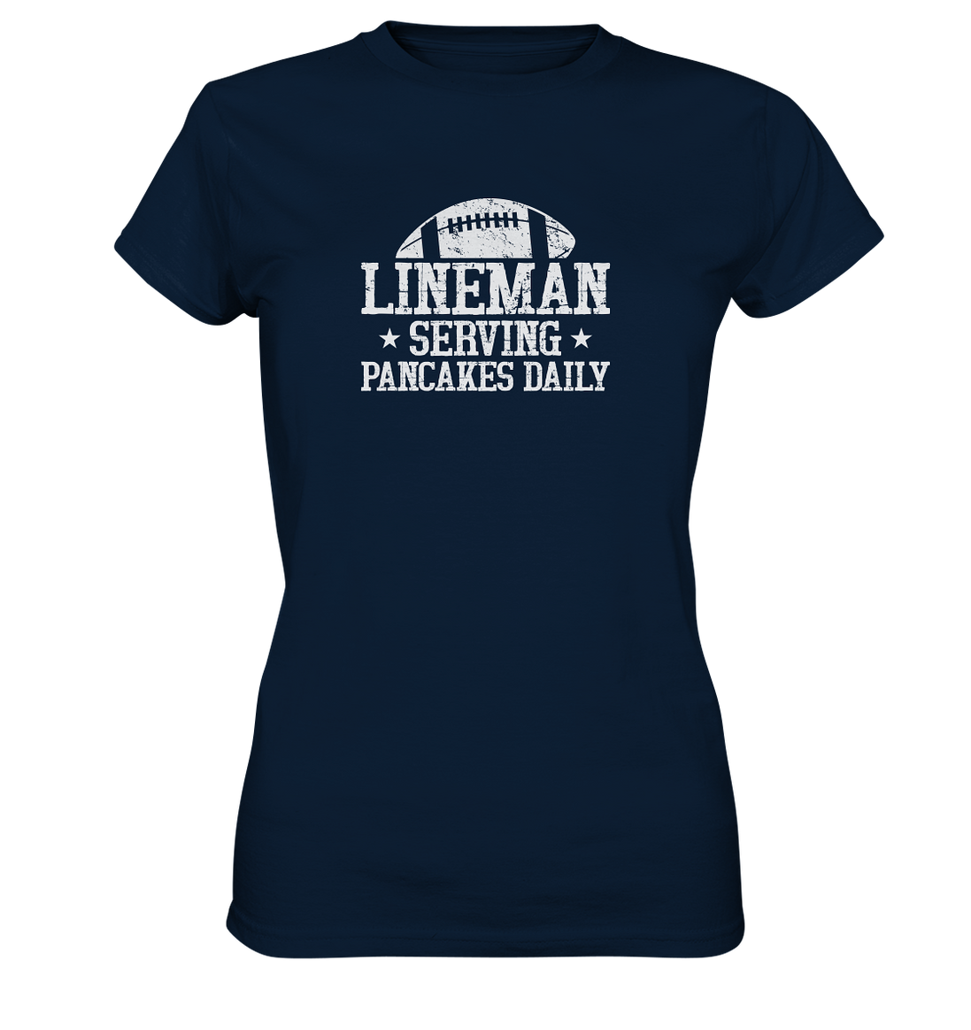 Lineman Serving Pancakes - Ladies Premium Shirt