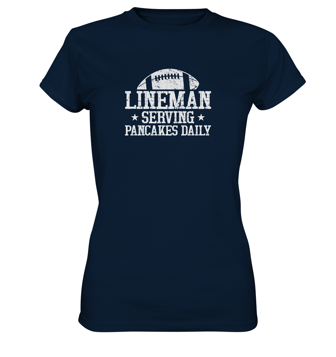 Lineman Serving Pancakes - Ladies Premium Shirt