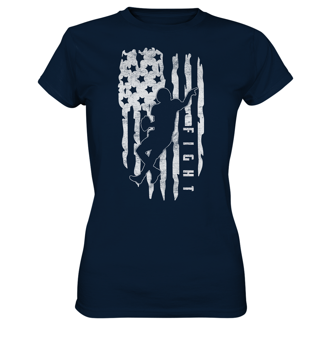 USA Flag Fight - Ladies Premium Shirt