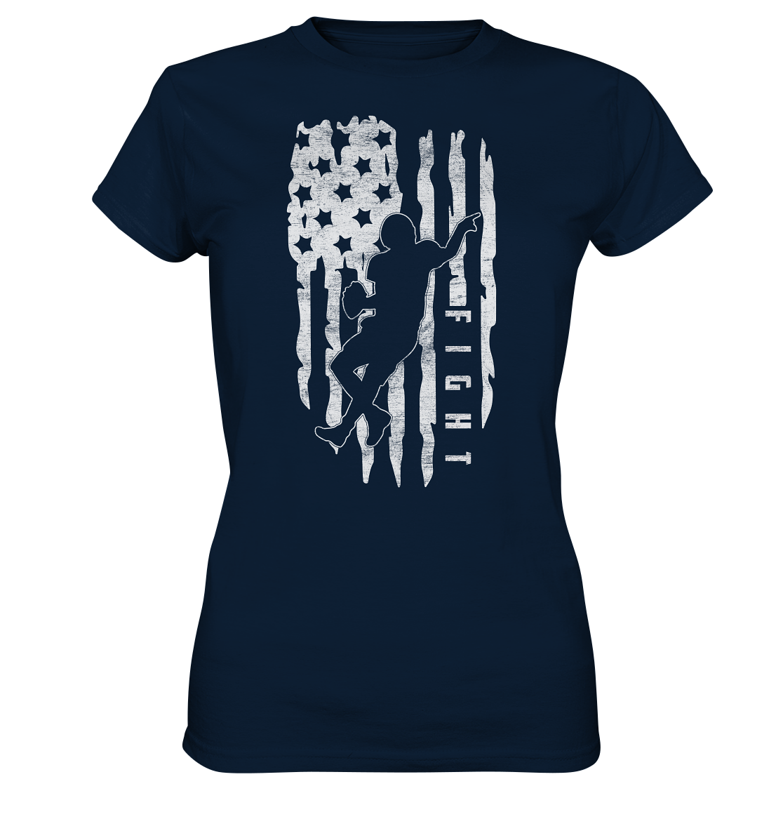 USA Flag Fight - Ladies Premium Shirt
