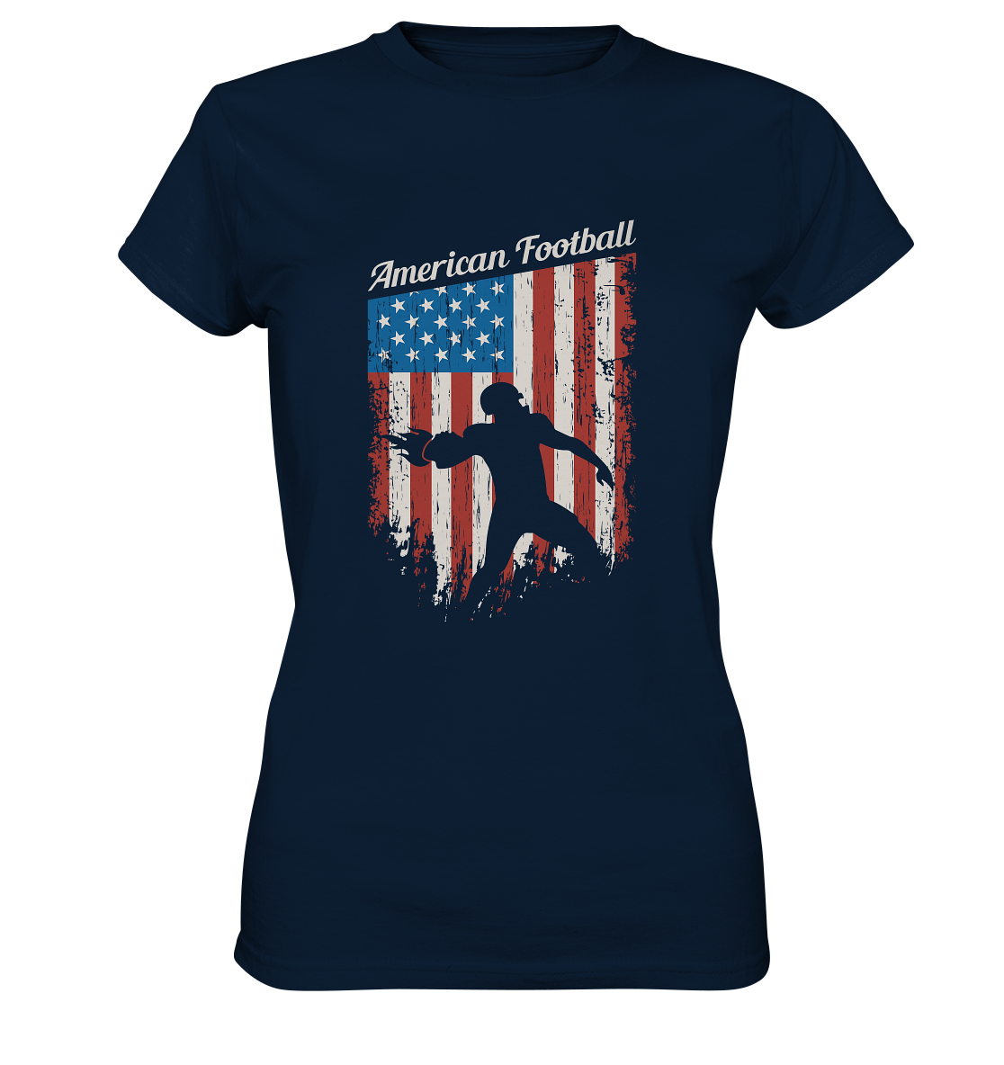 American Football Banner - Ladies Premium Shirt
