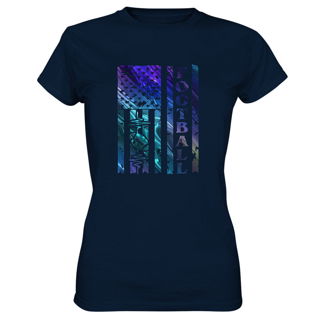USA Football Flag  - Ladies Premium Shirt