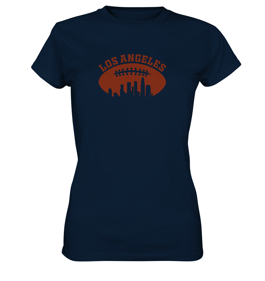 Los Angeles Football Silhouette - Ladies Premium Shirt