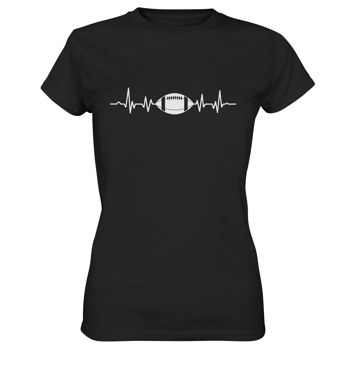 Football Heartbeat - Women's Premium Shirt