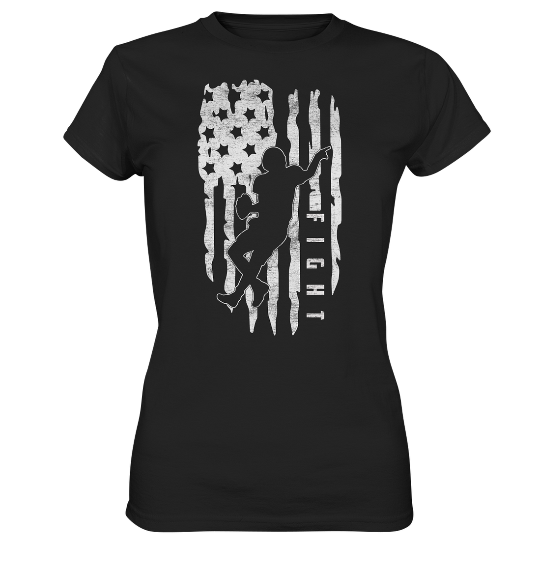 USA Flag Fight - Ladies Premium Shirt