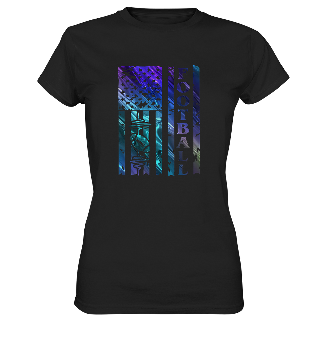 USA Football Flag  - Ladies Premium Shirt