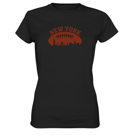 New York Football Silhoutte  - Ladies Premium Shirt