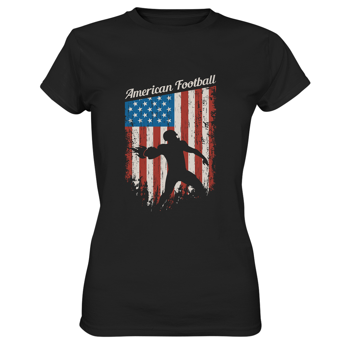 American Football Banner - Ladies Premium Shirt