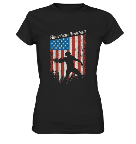 American Football Banner - Ladies Premium Shirt