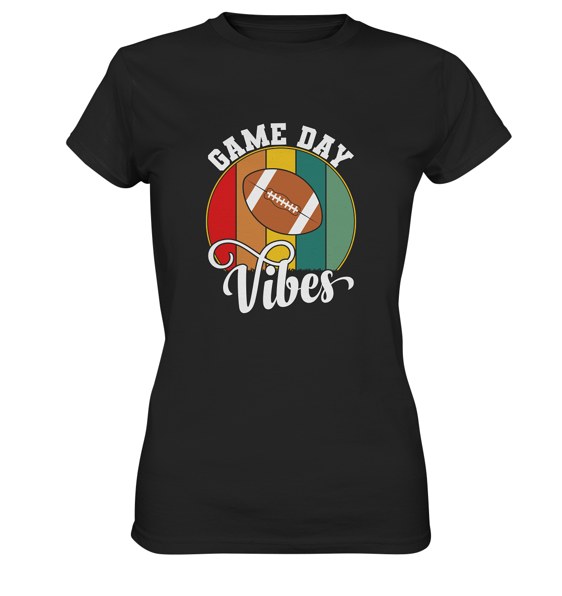Game Day Vibes White - Ladies Premium Shirt
