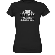 Lineman Serving Pancakes - Ladies Premium Shirt