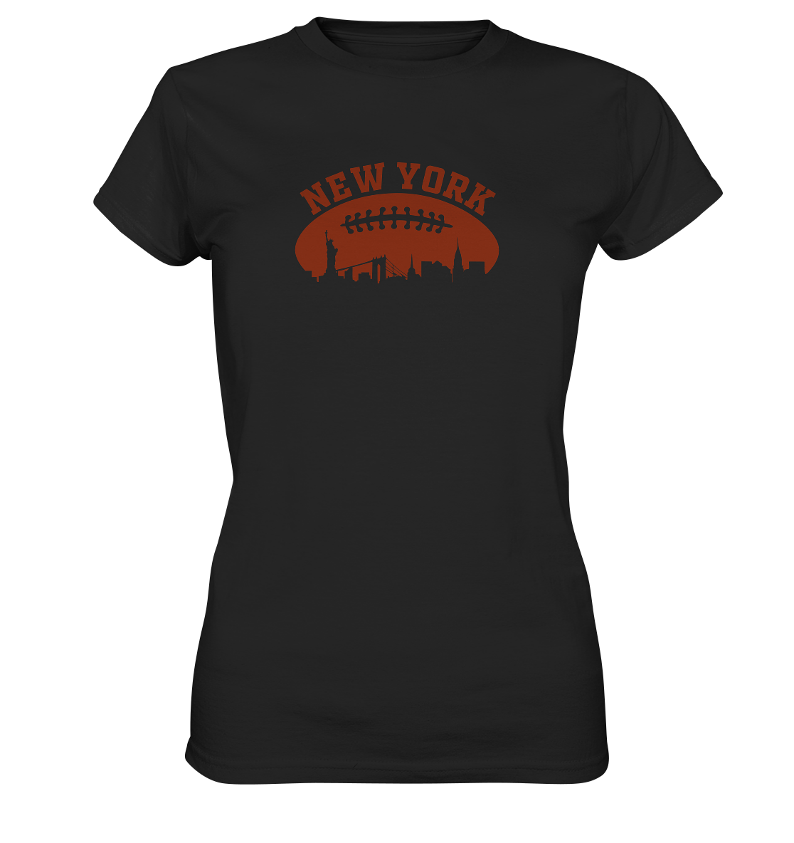New York Football Silhoutte  - Ladies Premium Shirt