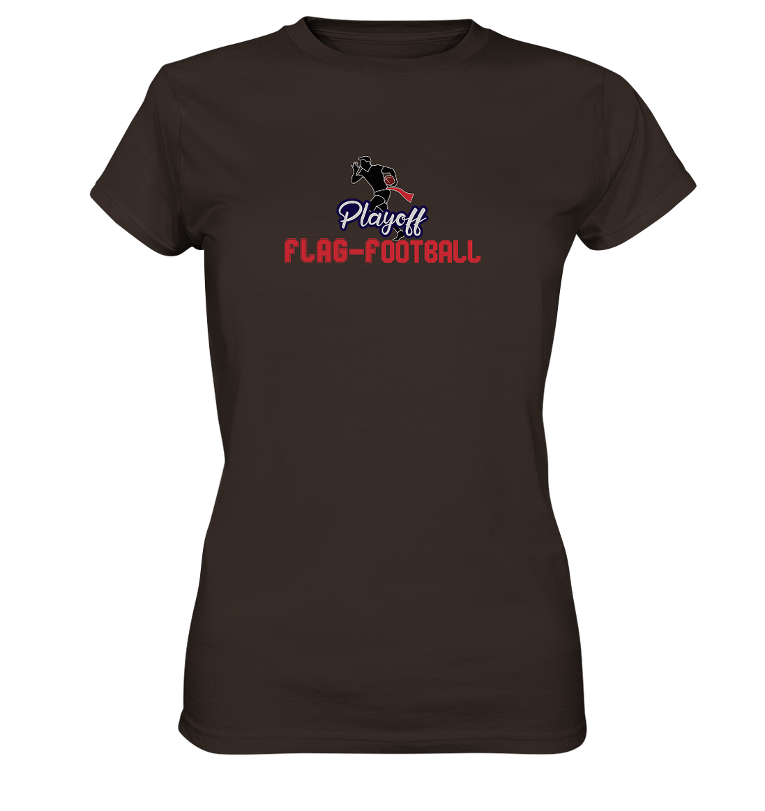 Playoff Flag Football  Men red - Ladies Premium Shirt