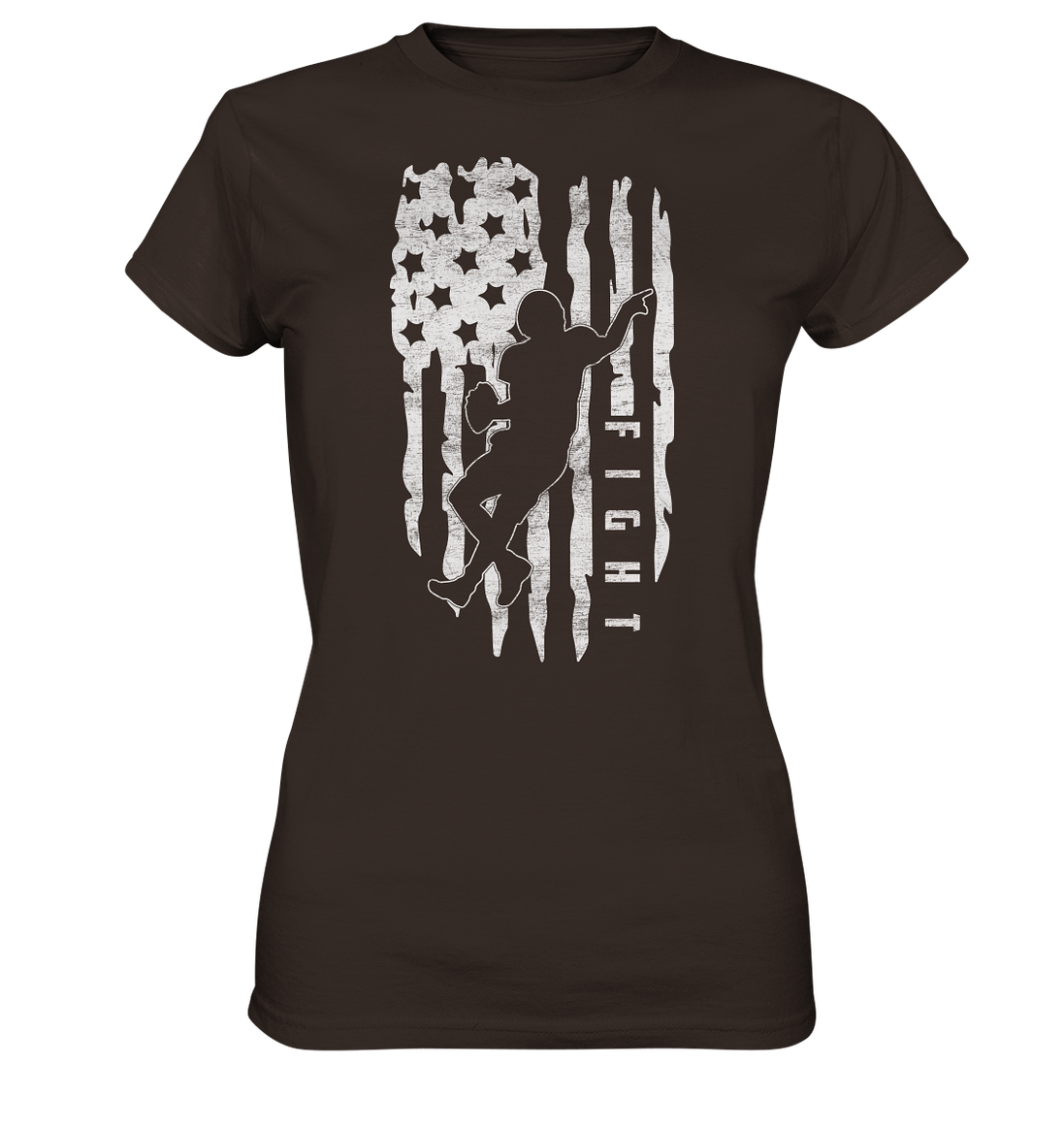 USA Flag Fight - Ladies Premium Shirt