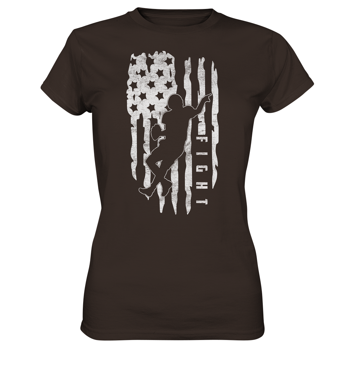 USA Flag Fight - Ladies Premium Shirt