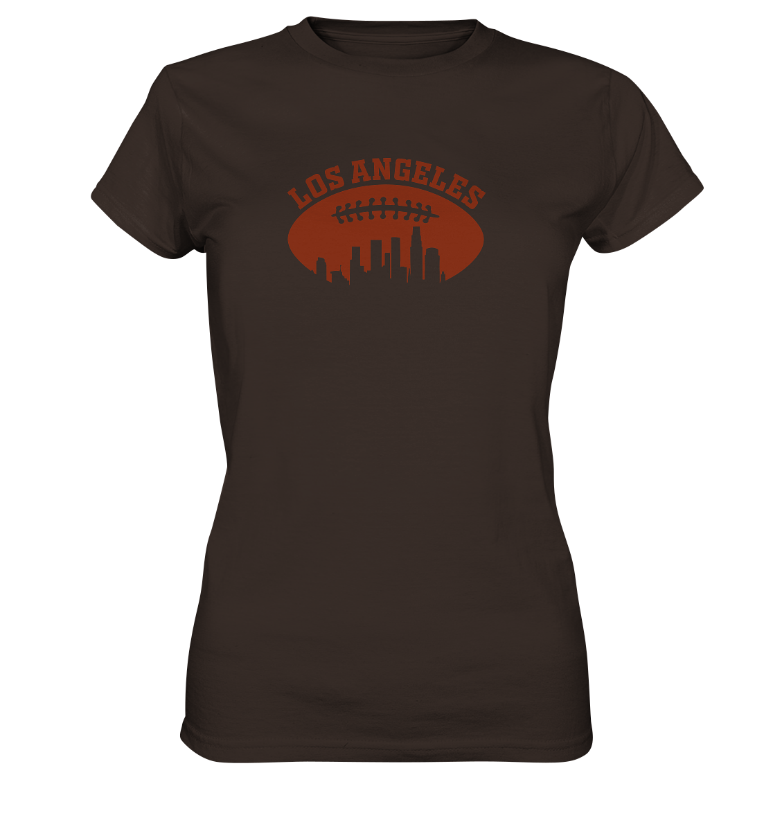 Los Angeles Football Silhouette - Ladies Premium Shirt