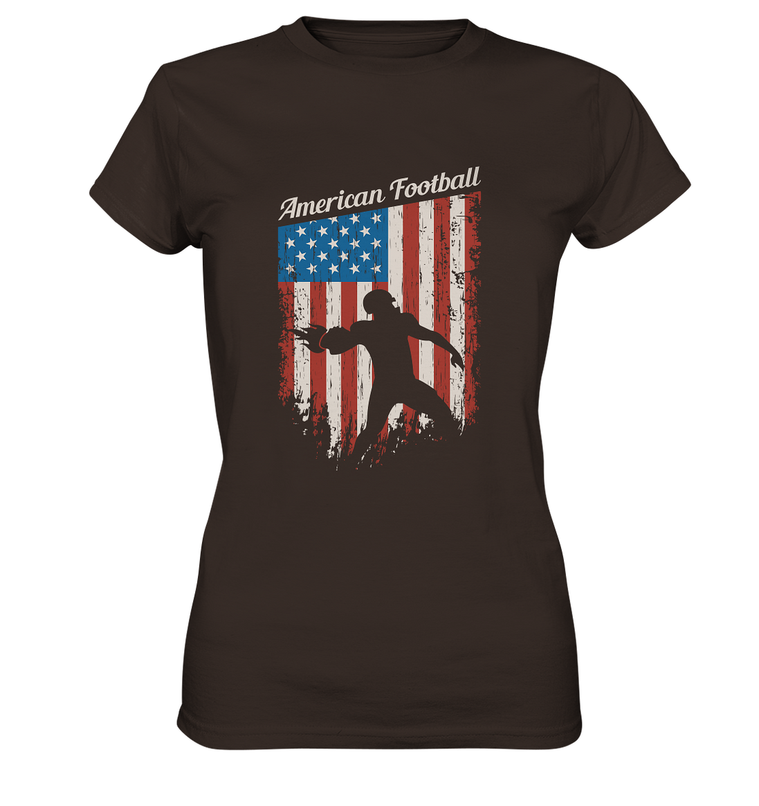 American Football Banner - Ladies Premium Shirt