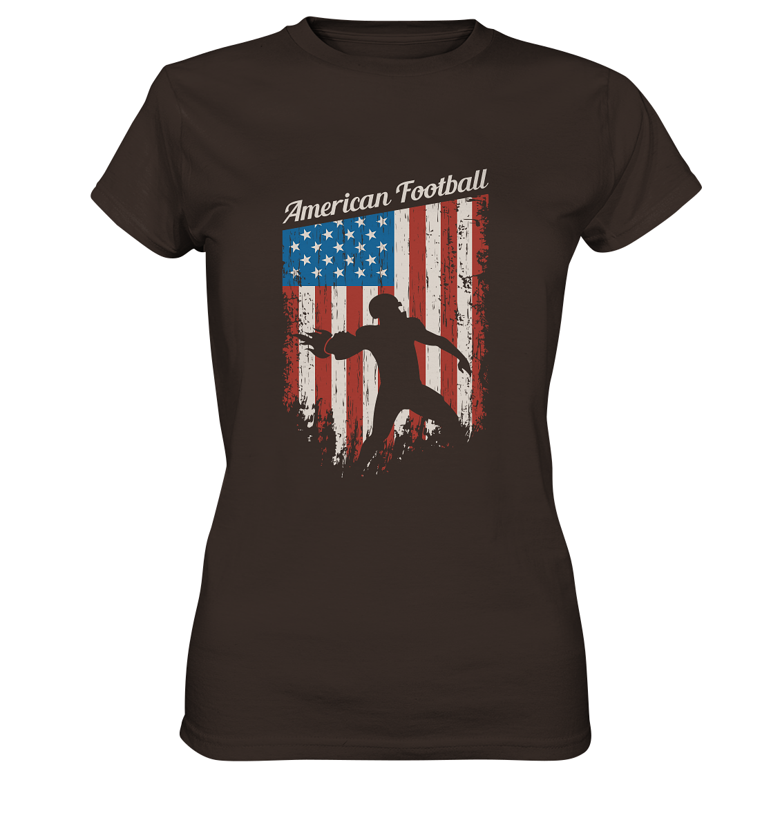 American Football Banner - Ladies Premium Shirt