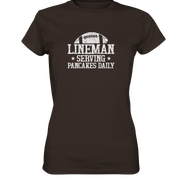 Lineman Serving Pancakes - Ladies Premium Shirt