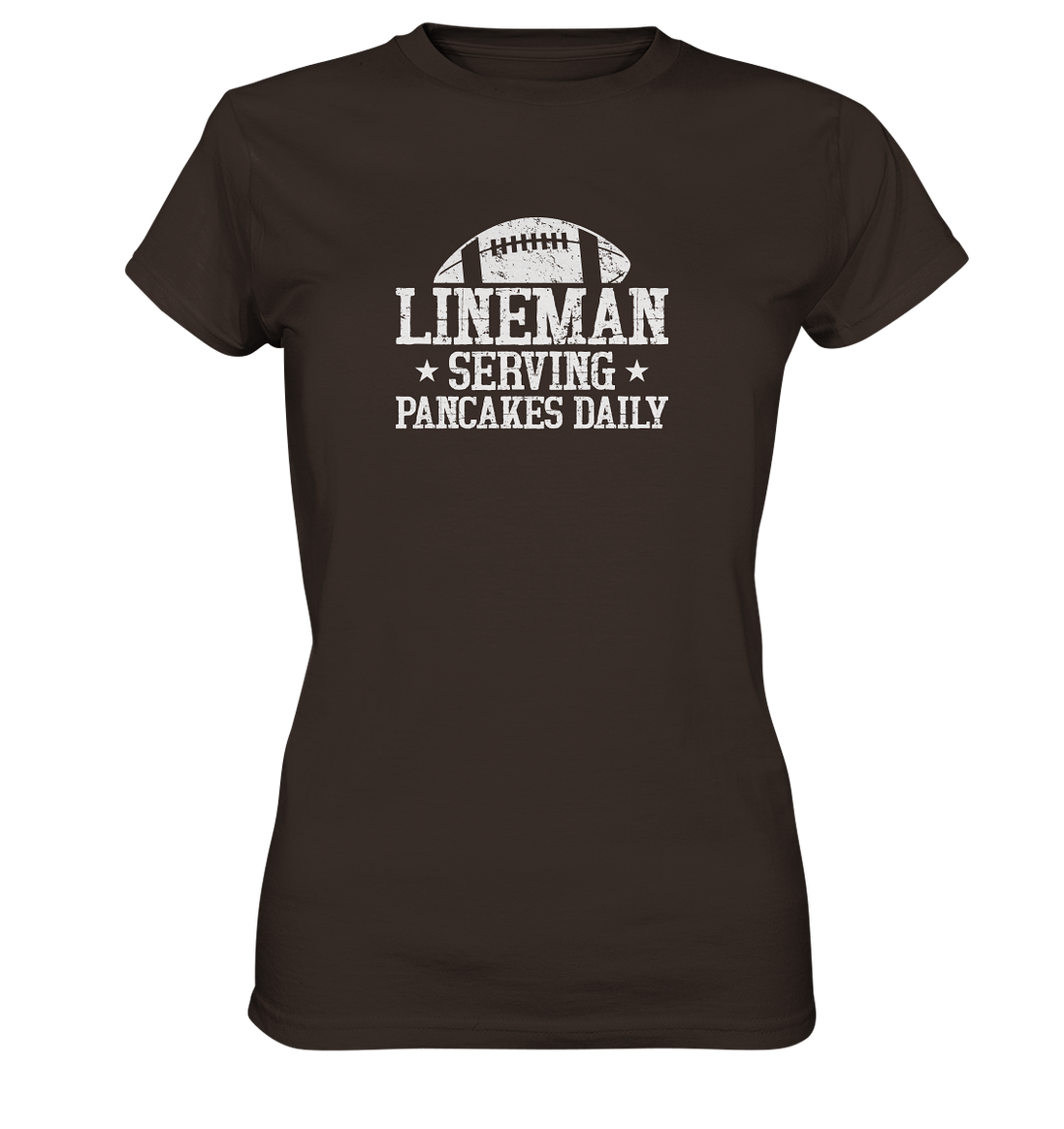 Lineman Serving Pancakes - Ladies Premium Shirt