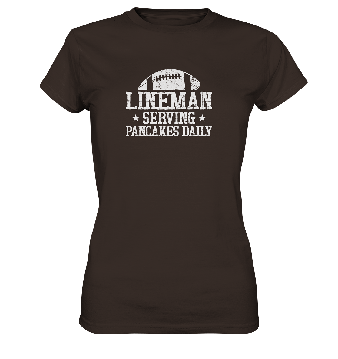 Lineman Serving Pancakes - Ladies Premium Shirt